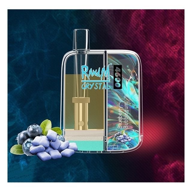 RandM Crystal 4 600 Затяжек Черничная жвачка