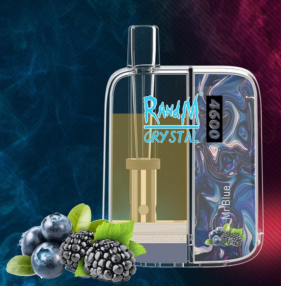 RandM Crystal 4 600 Затяжек Голубая малина со льдом