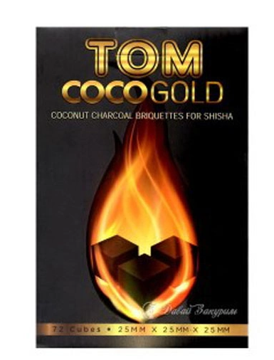 Уголь Tom Cococha Gold 1кг в индивидуальной упаковке