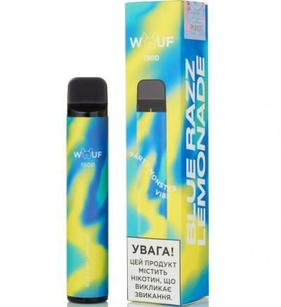 Одноразка WOUF 1500 - Blue Razz Lemonade 5% (Original) одноразовая электронная сигарета