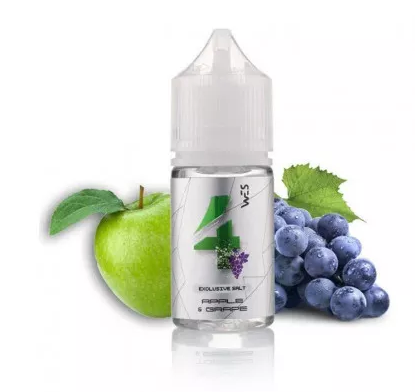 Жидкость для электронных сигарет на основе солевого никотина WES - Silver =4= Apple and Grape 30ml 50mg